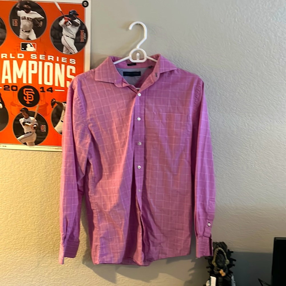 Tommy Hilfiger magenta Oxford shirt